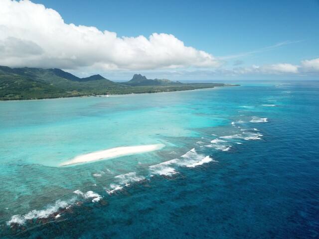 Rugged Austral island coastline